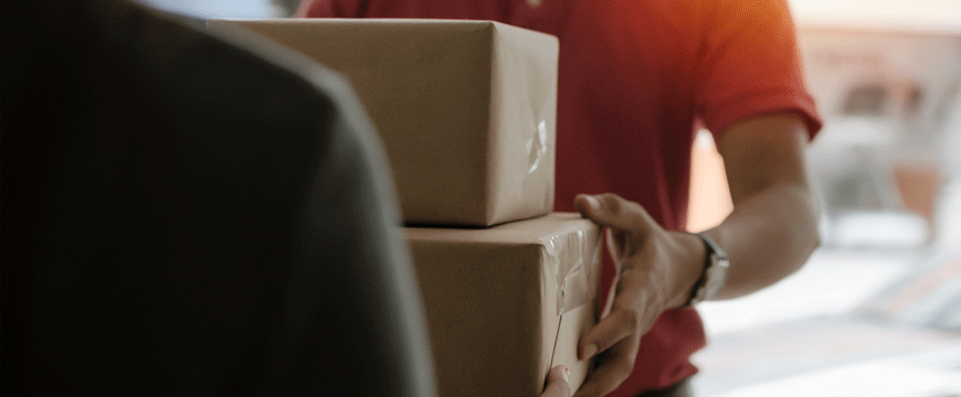 Person Receiving Package